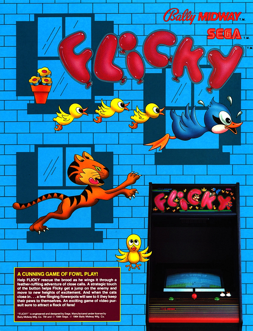 Flicky (128k Ver.) MAME2003Plus Game Cover